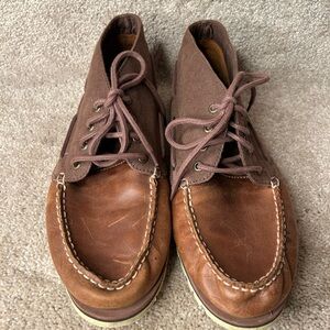 Sperry Men Leeward Lug Leather  and canvas Chukka Size 12